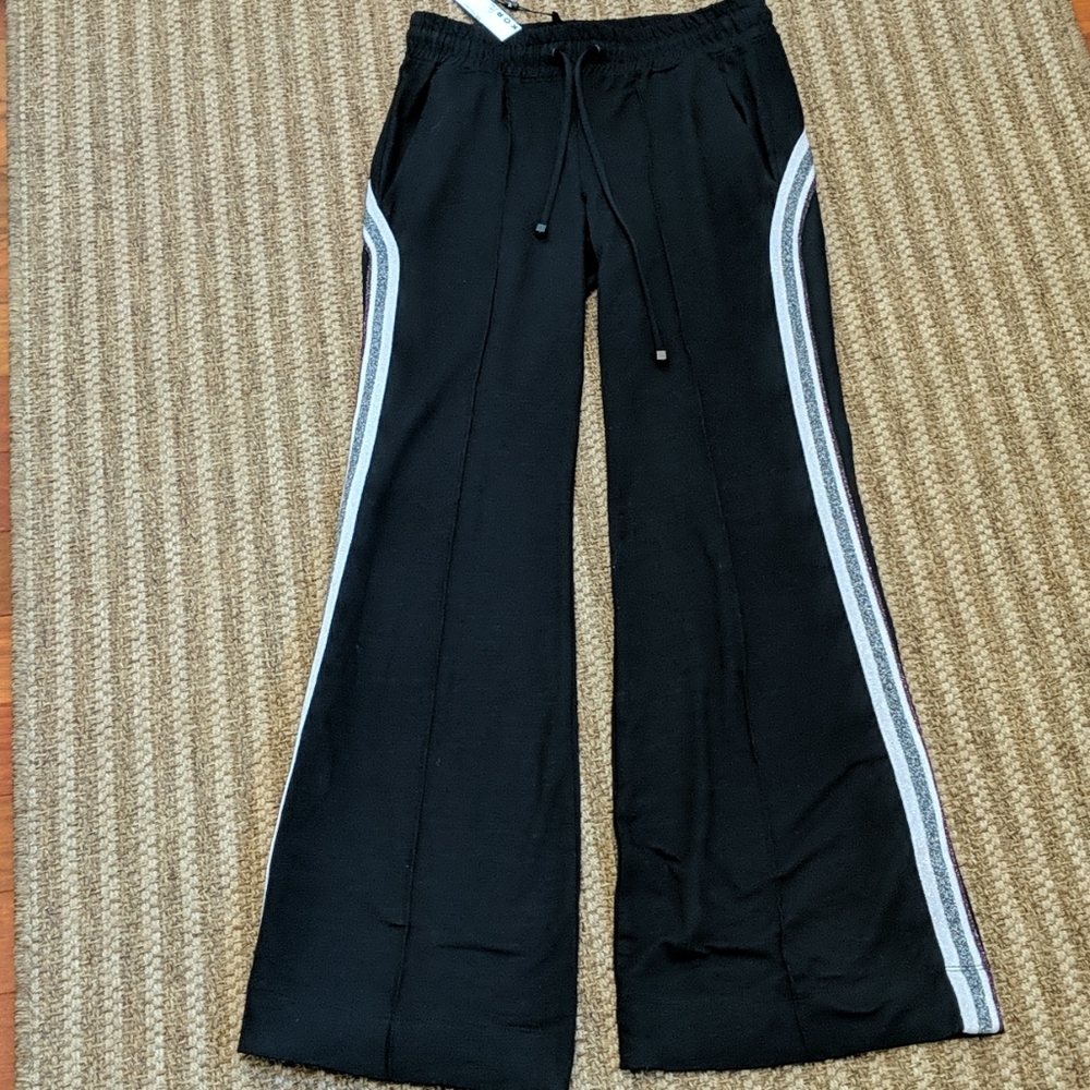 Koral Haze Daze Glitter Stripe Athleisure Pant New